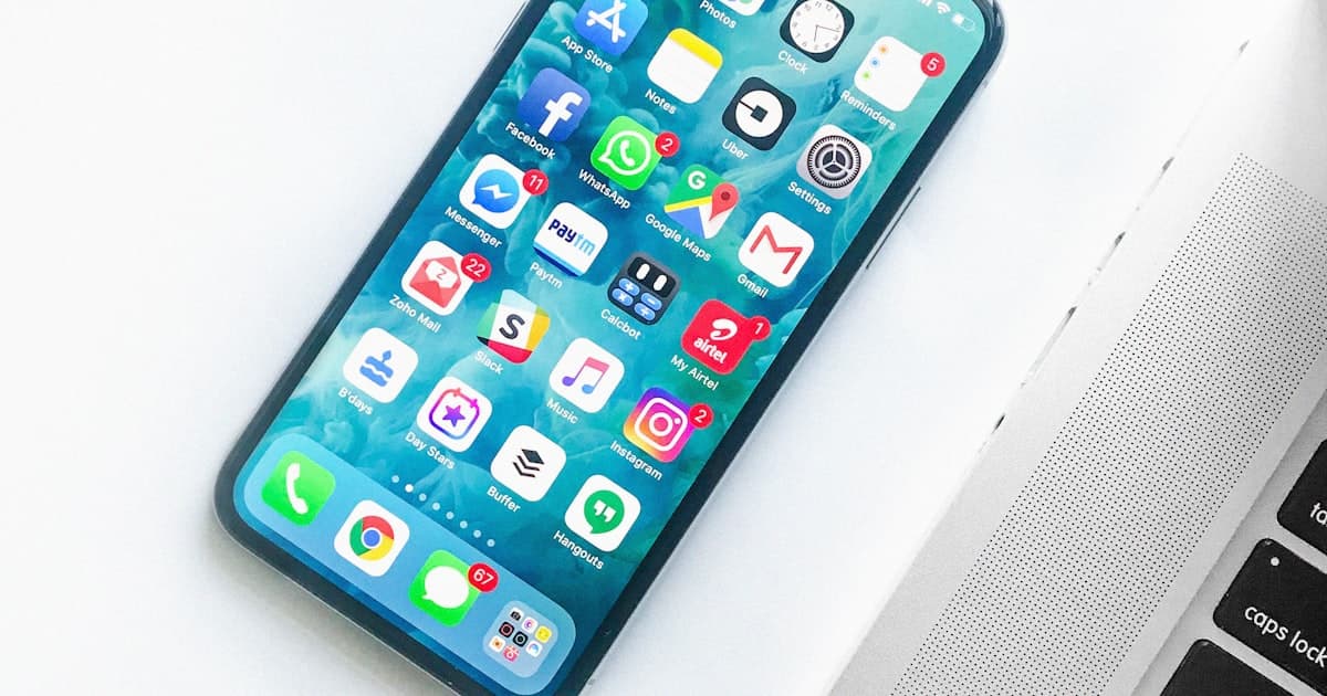 Smartphone showing an incoming call screen