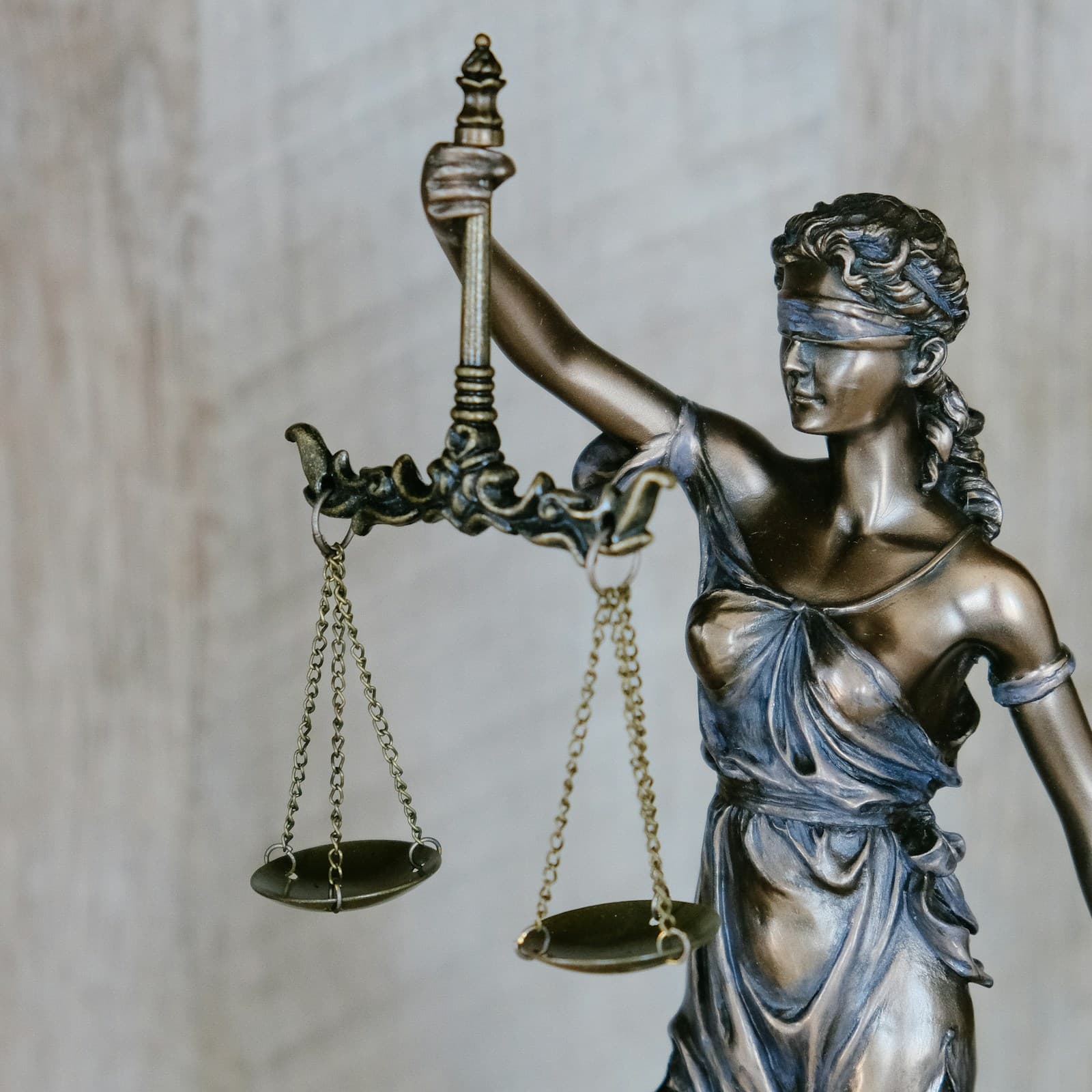 Lawyer working at a desk in a law office